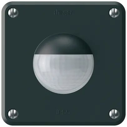 Rilevatore di movimento INC Hager robusto IP55 C 3 fili nero 