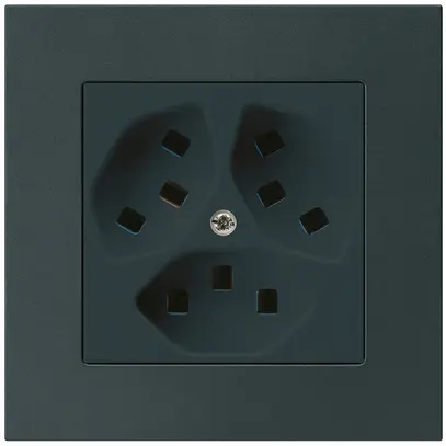 Presa INC Hager kallysto.pro 3×T23 C nero 