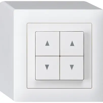 Interruttore per tappar.AP kallysto bianco con 4 tasti 