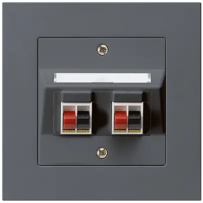 Presa INC audio kallysto.pro 2×antracite morsetto per 2 altoparlante 