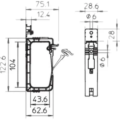 Support de câble Bettermann 3×1.5mm² pour 40 câbles, diff.inflam.gr 