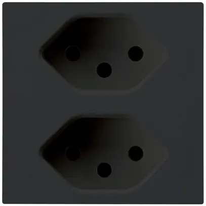 Presa per armadio a specchio Hager, 2×T13, D, nero 