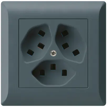 Presa INC Hager kallysto.line 3×T23 C antracite 