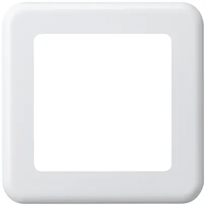 Plaque de recouvrement ENC 1×1 Hager basico 1×systo blanc 