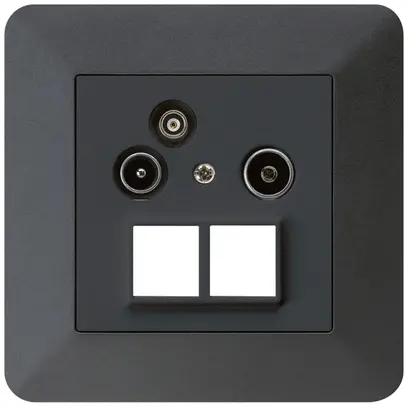 UP-Antennendose R/TV-Daten HMS kallysto.trend 19dB schwarz 