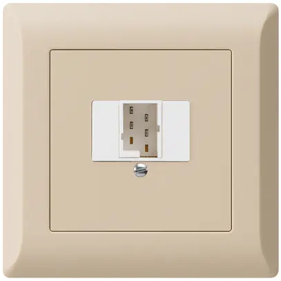 Prise d'enfichage et de raccordement kallysto.line 1×TT83 beige 