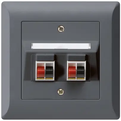 Presa INC audio kallysto.line 2×antracite morsetto per 2 altoparlante 