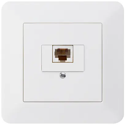 Presa di raccordo INC kallysto.trend 1×RJ45u bianco 