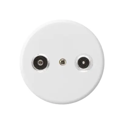 Presa d'antenna basico TV-R mont.A 10.5dB 2GHz bianco 