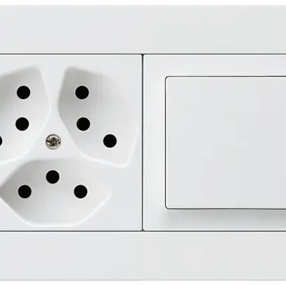 Combinazione INC kallysto.pro grd.I-I horizontale 3×tipo 13+interruttore S3 bi 