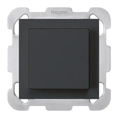 UP-Taster kallysto ARK 2L schwarz mit Befestigungsplatte 