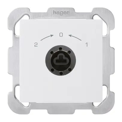 UP-SchwenkTaster 1->0<-2 weiss kallysto für Schloss ohne Zylind 