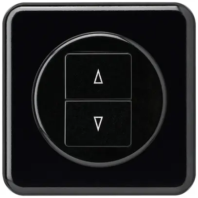 Kit front. INC basico nero 86×86mm per interr. per tapp.doppio 