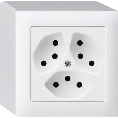 Presa AP kallysto 3×T13 bianco 