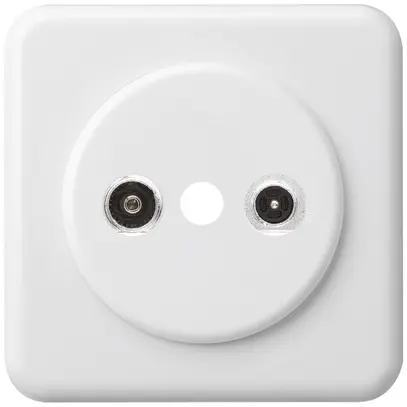 Prise d'antenne ENC basico TV-R montage C 14dB 2GHz blanc 