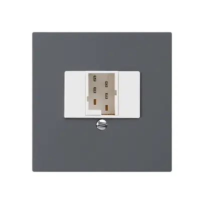 Inserto per presa di raccordo kallysto 1×TT83 antracite 