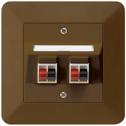 Presa INC audio kallysto.trend 2×marrone morsetto per 2 altoparlante 