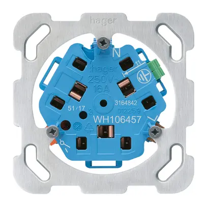 Intérieur pour prise Hager 3×T13/23 1×S F 