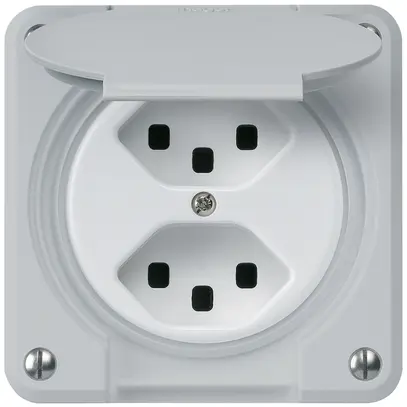 Presa INC robusto 2×tipo 23 grigio 