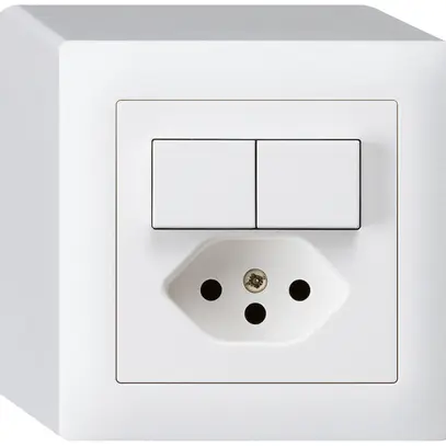 Combinazione AP 2×AR/1L+T13 bianco kallysto 