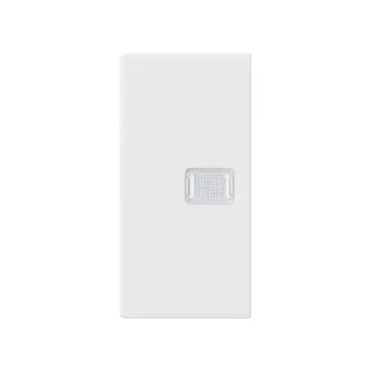 Bottone doppio piccolo kallysto bianco con lente 