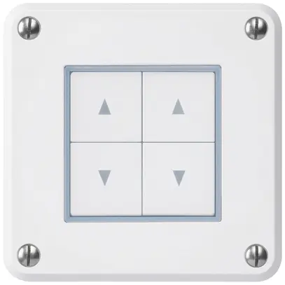 Interruttore per tapparelle INC robusto IP55 bianco con 4 tasti di comando 