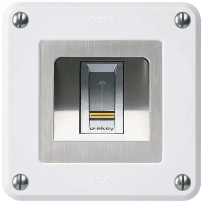 Lettore di impronte digitali NUP Hager ekey robusto C bianco 