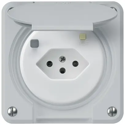 Presa FI INC robusto C T13 30mA grigio chiaro 