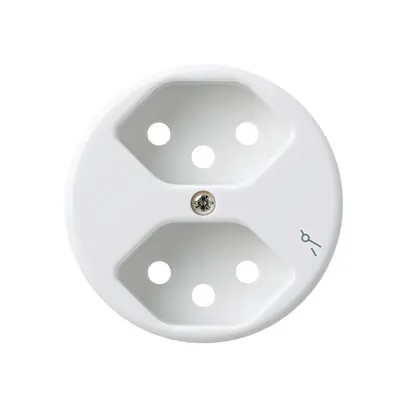 Disco frontale 2×tipo 13/1 bianco basico con protezione bambini 