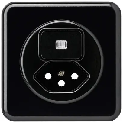 Kit frontal ENC basico 86×86mm noir avec lentille pour combinaison grd.I S3/T13 