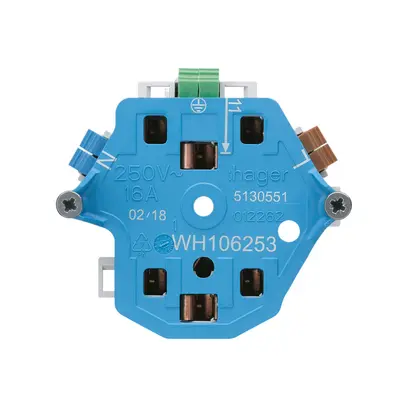 Interno per presa Hager 2×T13/23 E 