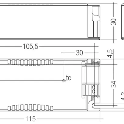 Convertitore LED Talexx LC 45W 500…1400mA flexC SC EXC 