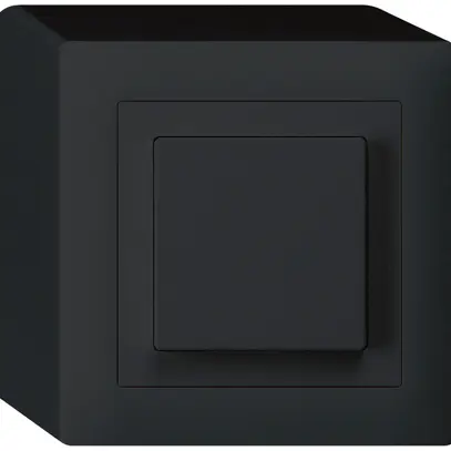Interruttore pulsante AP kallysto 6/1L nero 