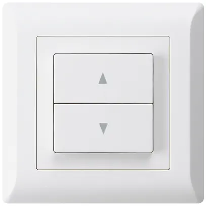 Interruttore per tapparelle INC kallysto.line con 2 tasti di comando bianco 