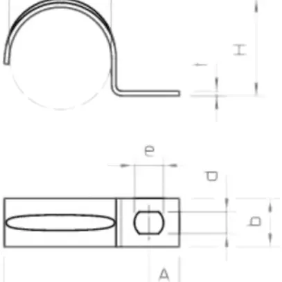 Brida Bettermann 1 lobo 8mm zincato 