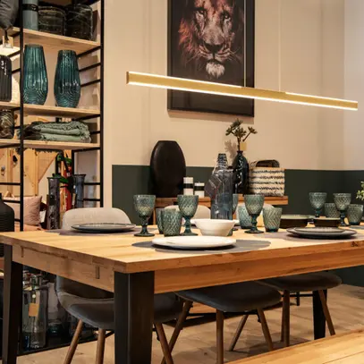 LED-Pendelleuchte SLV ONE LINEAR 140 PD PHASE 35W 1810lm 2700/3000K messing 