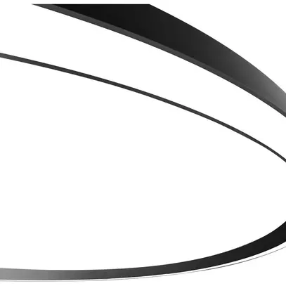 Luminaire suspendu LED Sylvania Nilo 88W 9120lm 830 DALI EM Ø1200mm noir 