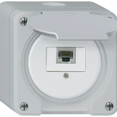 Scatola di raccordo AP robusto IP55 grigio 1×RJ45/s 