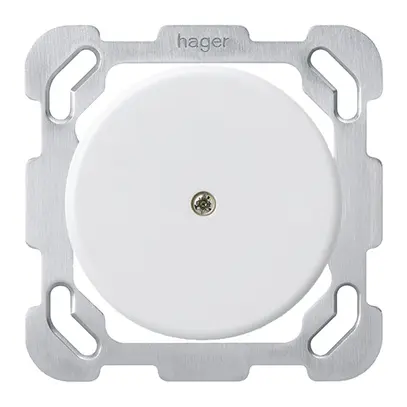 Disque d'obturation ENC basico Ø58mm avec plaque de fixation blanc 