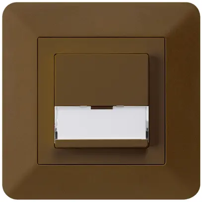 Tasto di suoneria INC A/1L kallysto.trend marrone con porta-etichetta 37×15mm 
