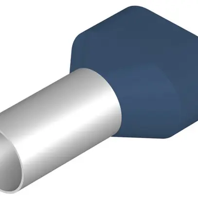 Capocorda doppio Weidmüller H isolato 2×16mm² 16mm blu DIN sciolto 