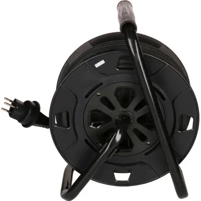 Avvolgicavo MAX HAURI materia sintetica 230V 10A 3×T13 20m 3×1.5mm² IP55 nero 