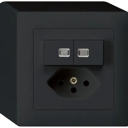 Combinazione luminosa AP 3/1P+A-R+T13 nero kallysto 