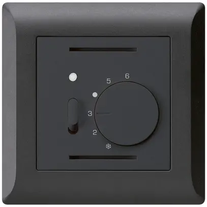 Termostato ambiente INC kallysto.line nero con interruttore 
