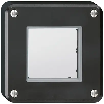 Oberteil robusto schwarz mit Membrane für Druckschalter & -taster 