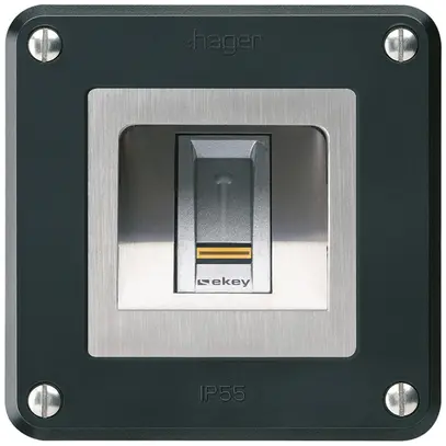 Lettore di impronte digitali NUP Hager ekey robusto C nero 