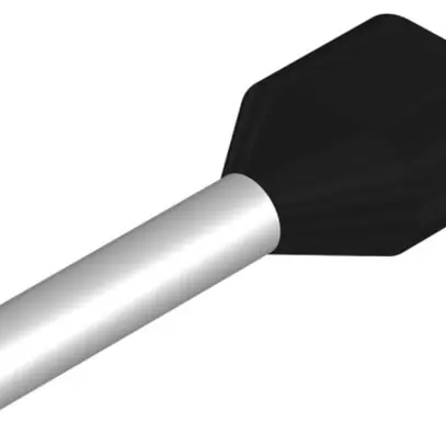 Capocorda doppio Weidmüller H isolato 2×1.5mm² 12mm nero DIN sciolto 