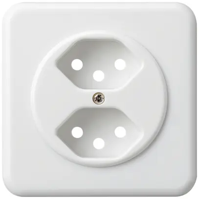 Kit frontal ENC basico 2×type 13 blanc 86×86mm avec sécurité enfants 