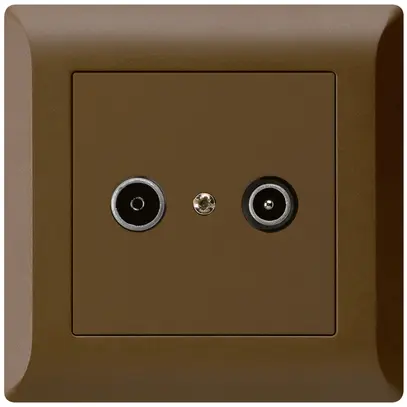 Presa di passaggio INC kallysto.line R/TV 19dB marrone 