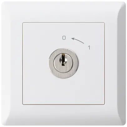 Contatto rotativo INC 0<1/1L bianco kallysto.line con serratura Kaba 8 